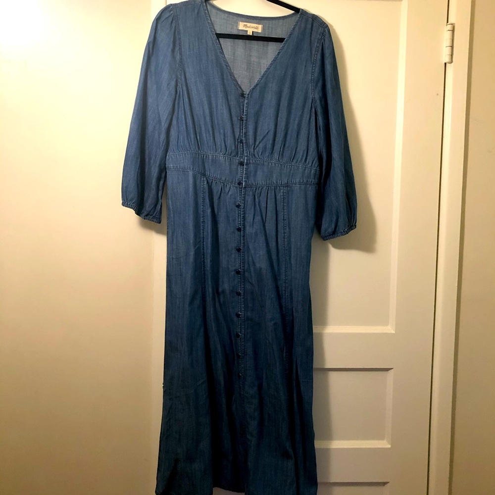 Madewell denim midi dress